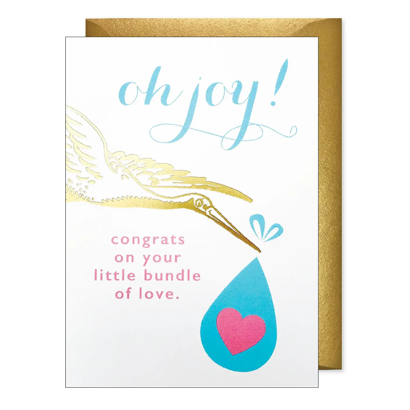 Stork Baby Bundle Card