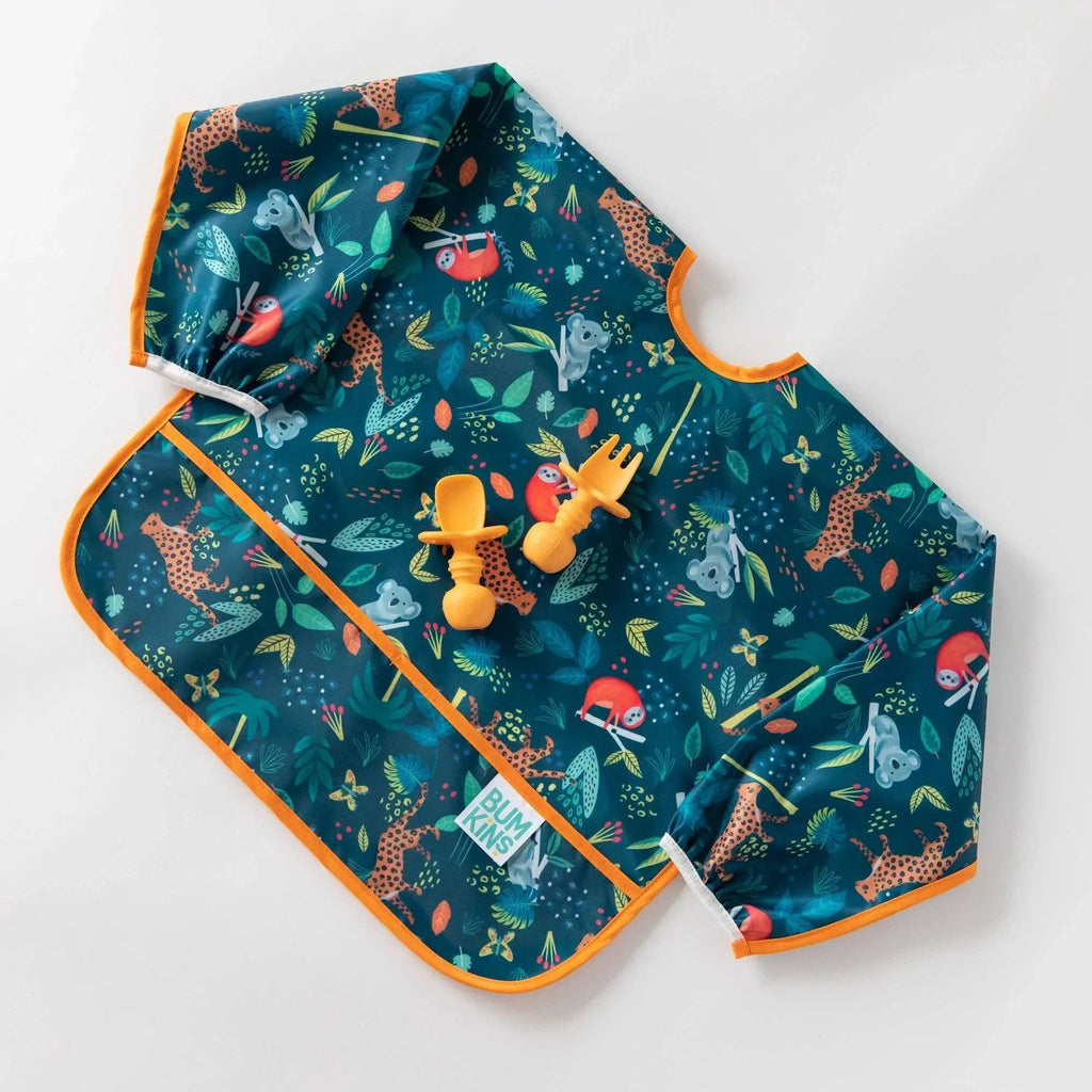 Sleeved Bib: Jungle