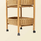 Handcrafted - Con Craft Trolley - Rattan Wicker