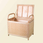 Handcrafted - Mia Storage Bench Trunk - Rattan Wicker