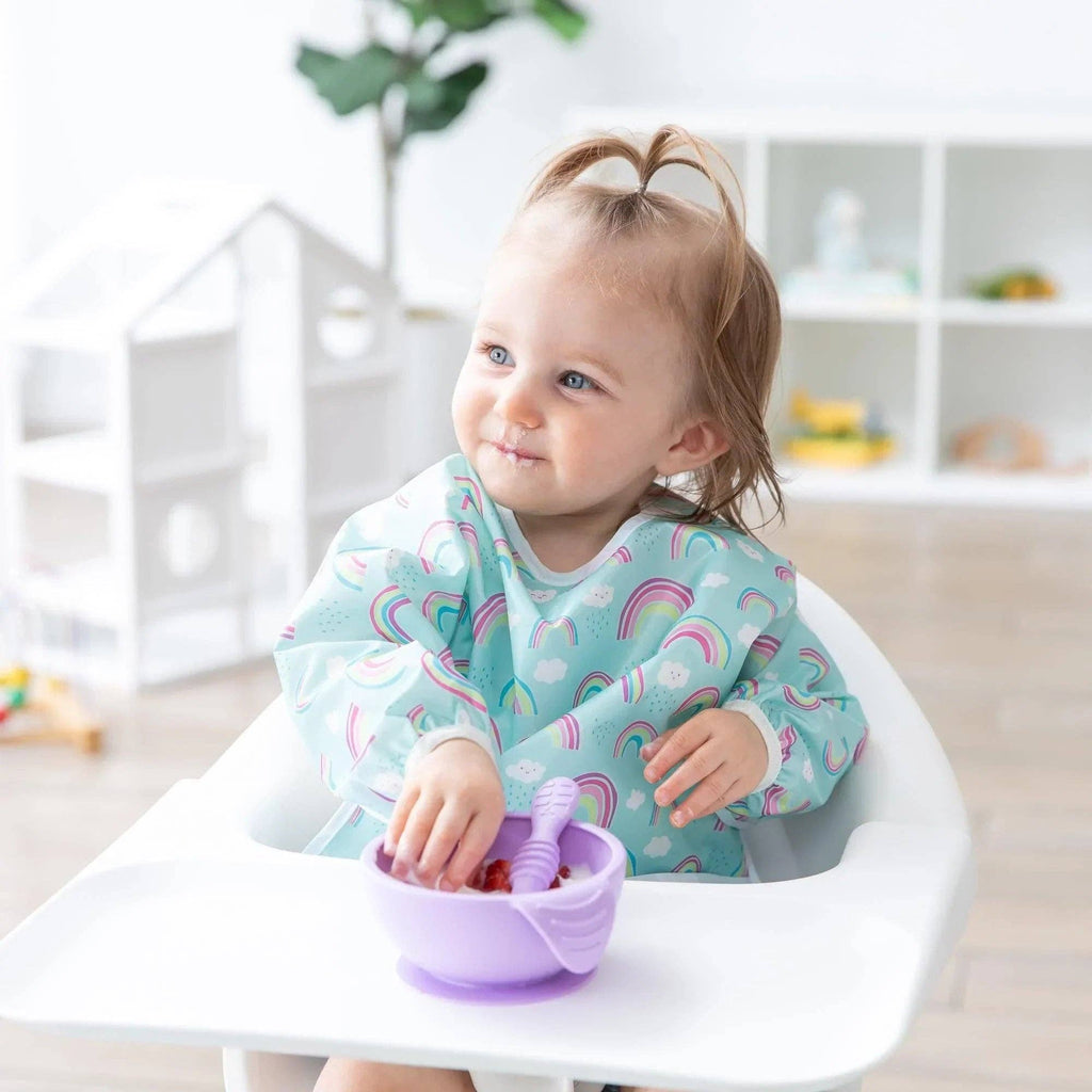 Sleeved Bib: Rainbows