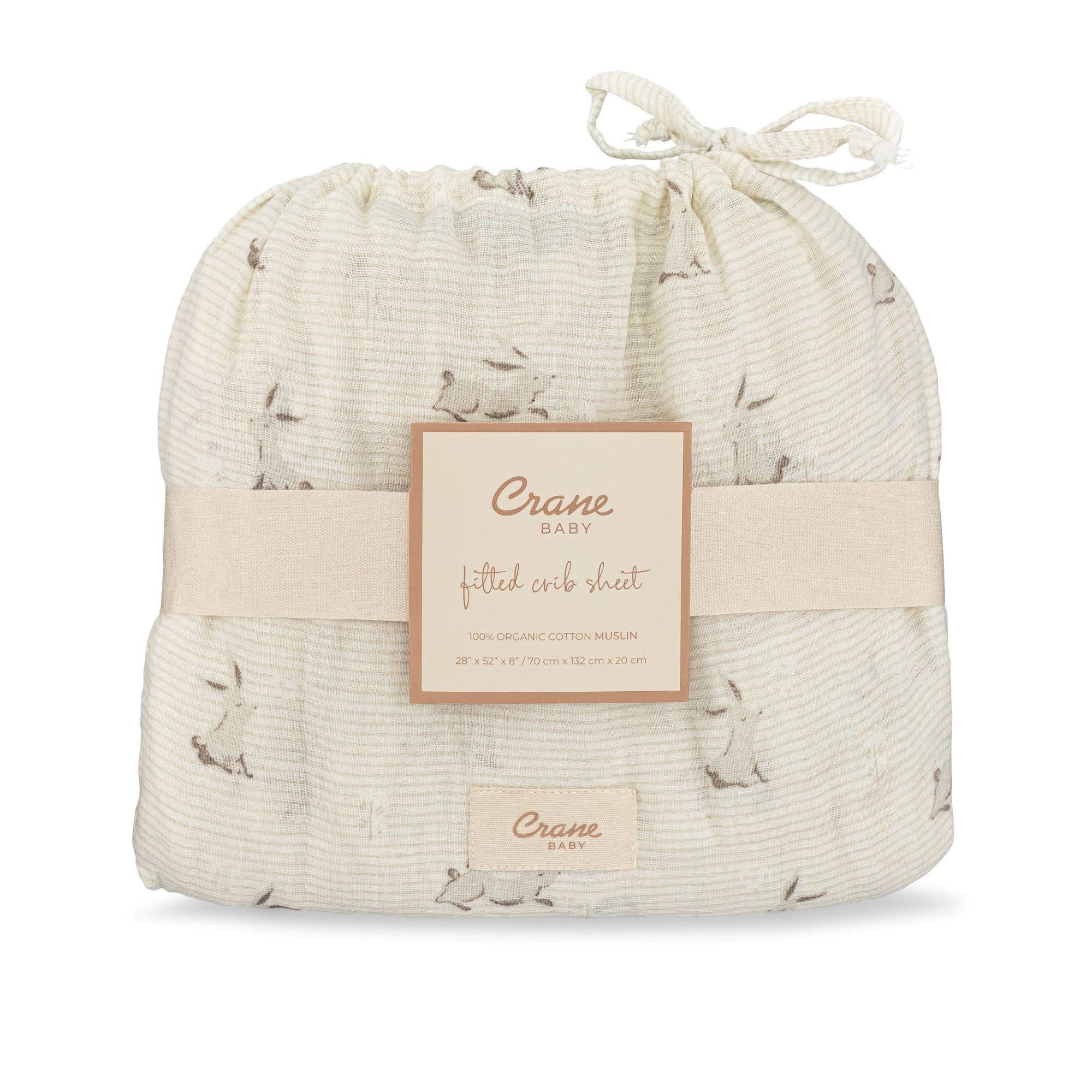 Organic Cotton Bunny Fitted Crib Sheet