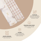 Charlie 2-pc. Farmhouse Goose/Check Swaddle Set