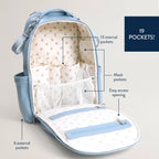*NEW* Teddy Blue Boss Plus™ Backpack Diaper Bag