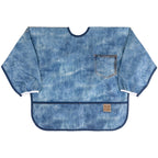 Sleeved Bib: Vintage Denim