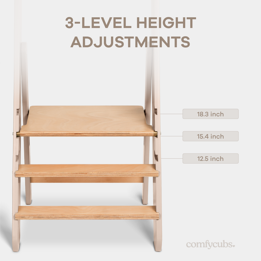Kids Step Stool for Ages 3+ by Comfy Cubs