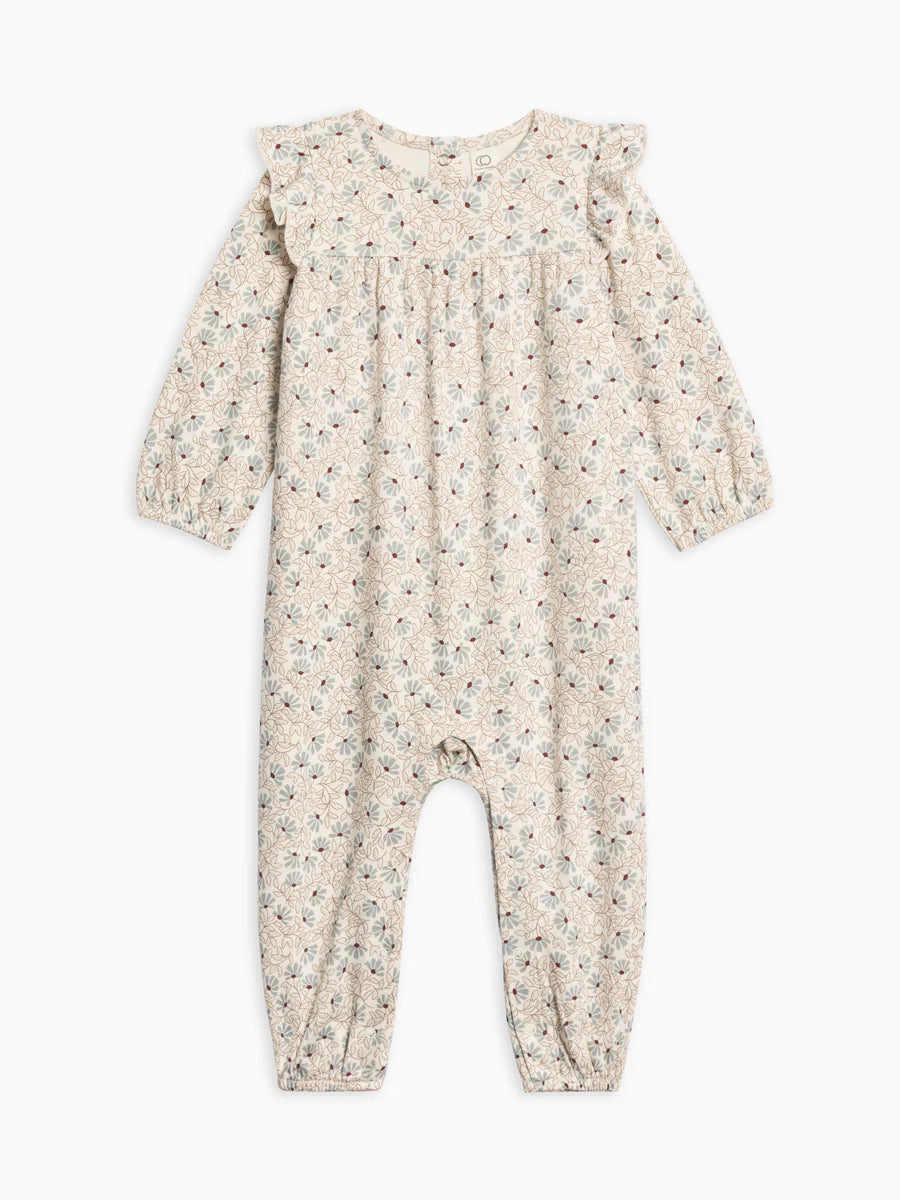 Jine Ruffle Sleeve Romper Pamela Floral/Mist + Navy