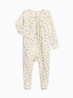 Neve Ruffle Zipper Footie Hayden/Denim + Mist
