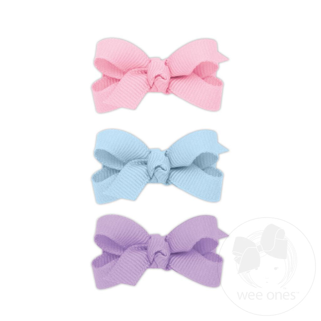 3 Baby Grosgrain Bows