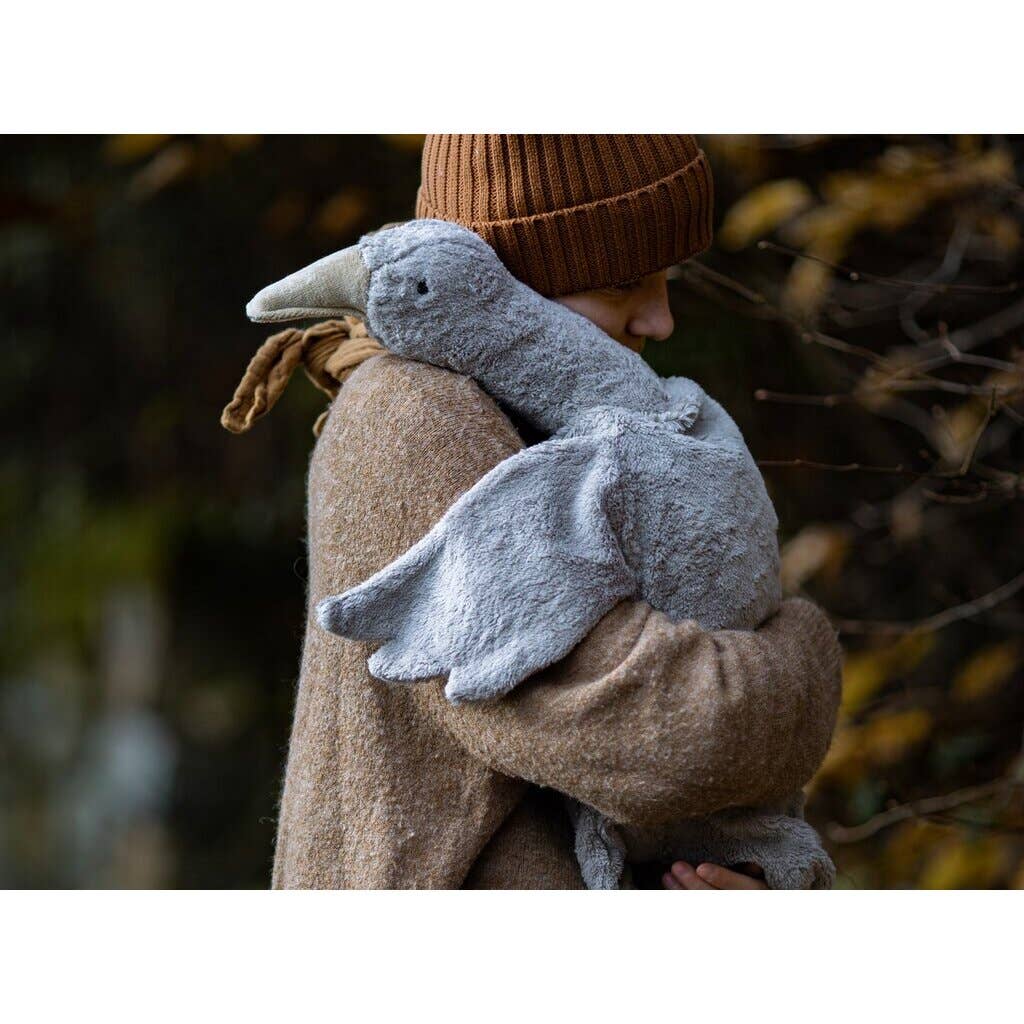 Cuddly animal Goose large | grey