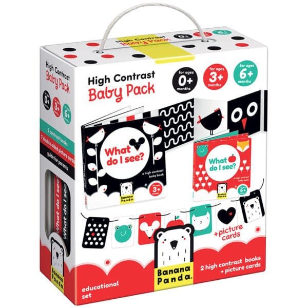 High Contrast Baby Pack for ages: 0m+, 3m+, 6m+