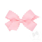 Mini Grosgrain Hairbow with Scalloped Edge