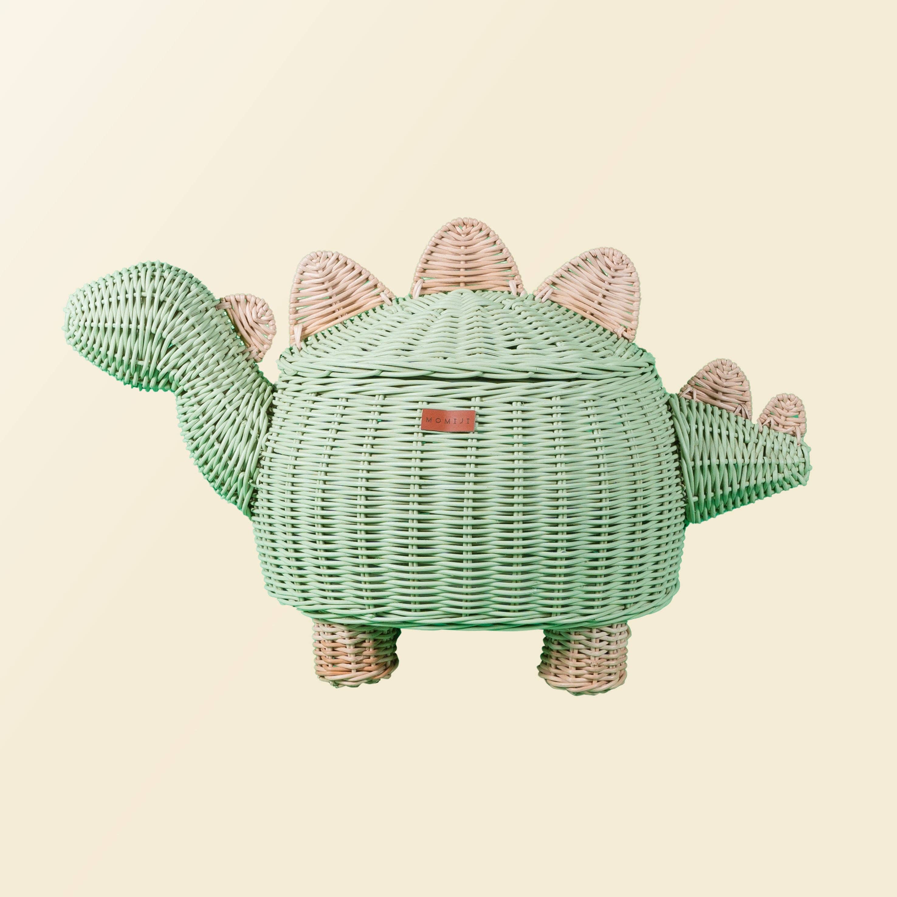 Handcrafted- Dinosaur Storage Basket (Large) -Rattan Wicker