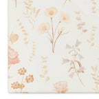 Violet Floral 100% Cotton Sateen Fitted Crib Sheet