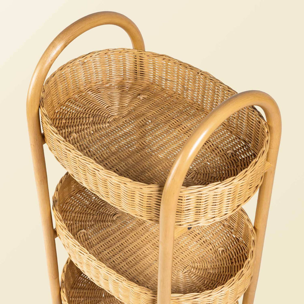 Handcrafted - Con Craft Trolley - Rattan Wicker