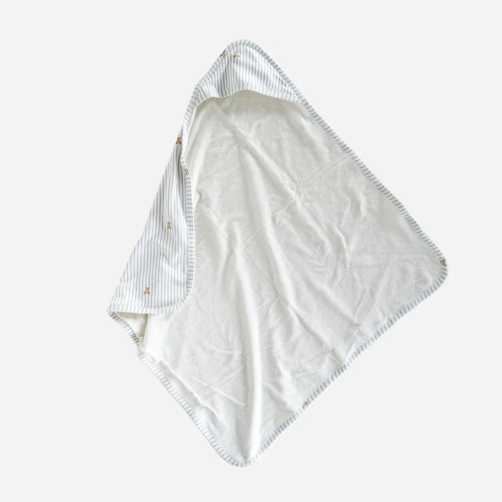 Organic Cotton Hooded Towel- Teddy Bear