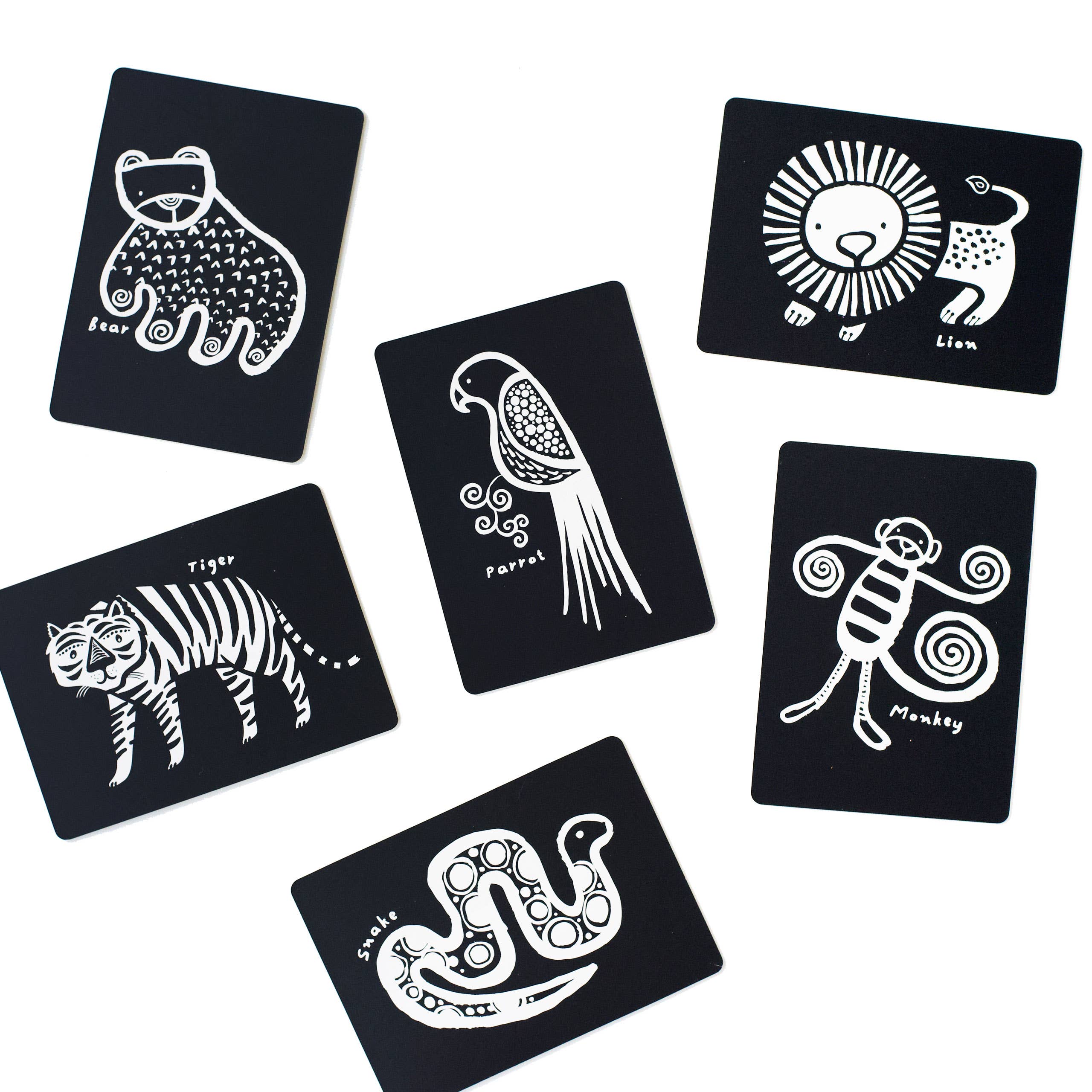 Art Cards for Baby - Original Animals - Infant Flash Cards