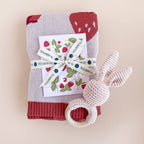 Greeting Card Strawberry Bunny Baby Birthday Spring Summer