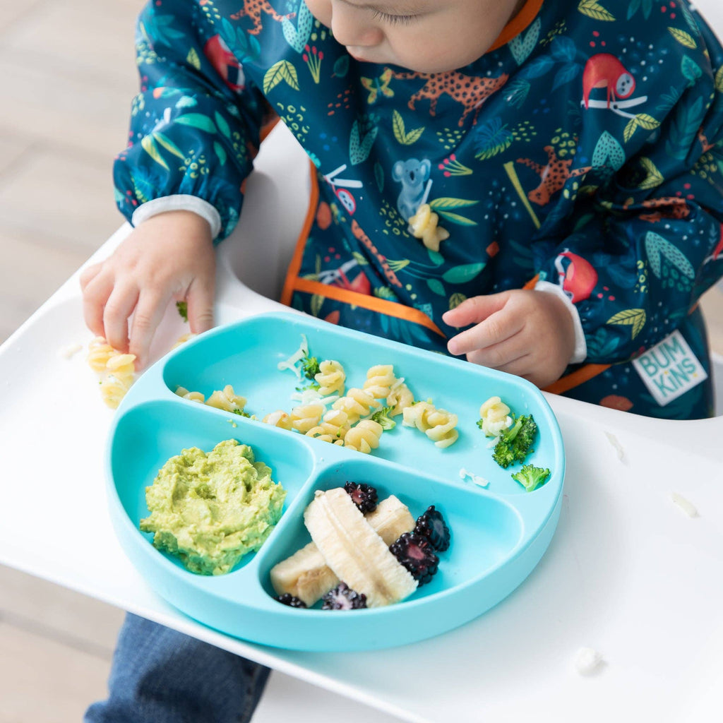 Silicone Grip Dish: Blue