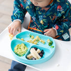 Silicone Grip Dish: Blue