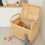 Handcrafted - Mia Storage Bench Trunk - Rattan Wicker
