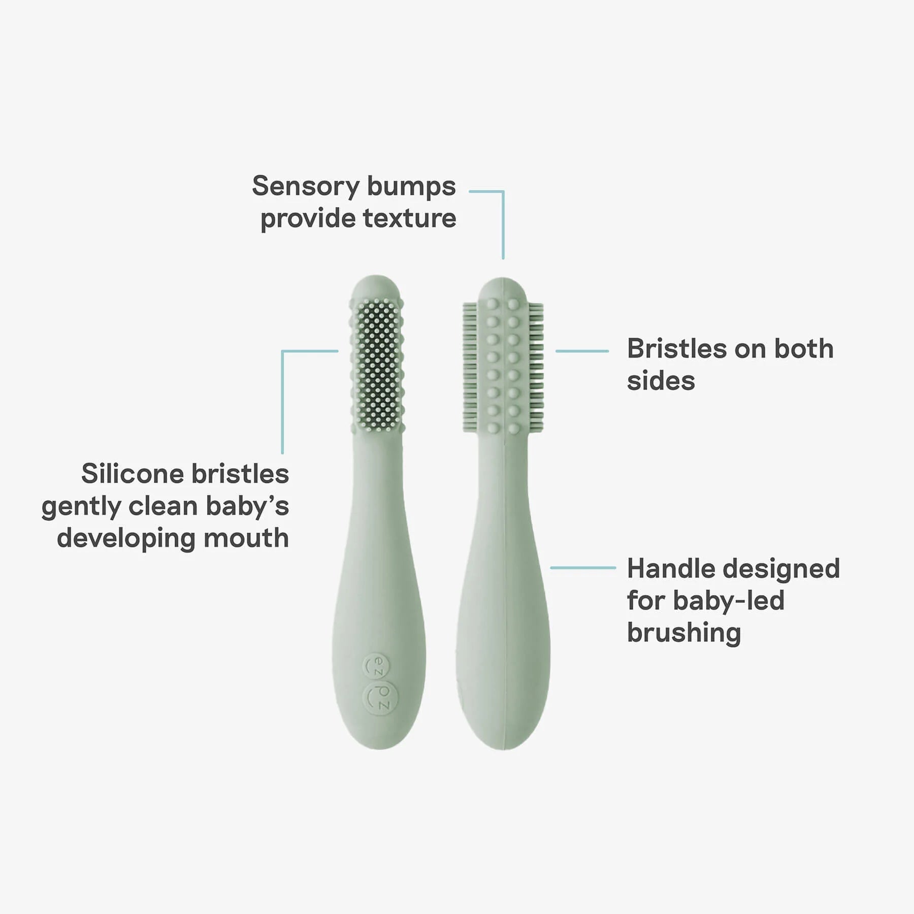 Baby-Led Toothbrush- Sage