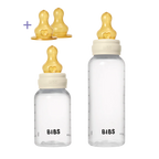 Baby BPA-Free PP Bottle Grow and Flow Set 5oz/9oz Latex- Ivory (Slow Flow + Medium Flow)