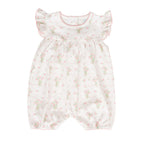 Pink Posies Flutter Sleeve Bubble