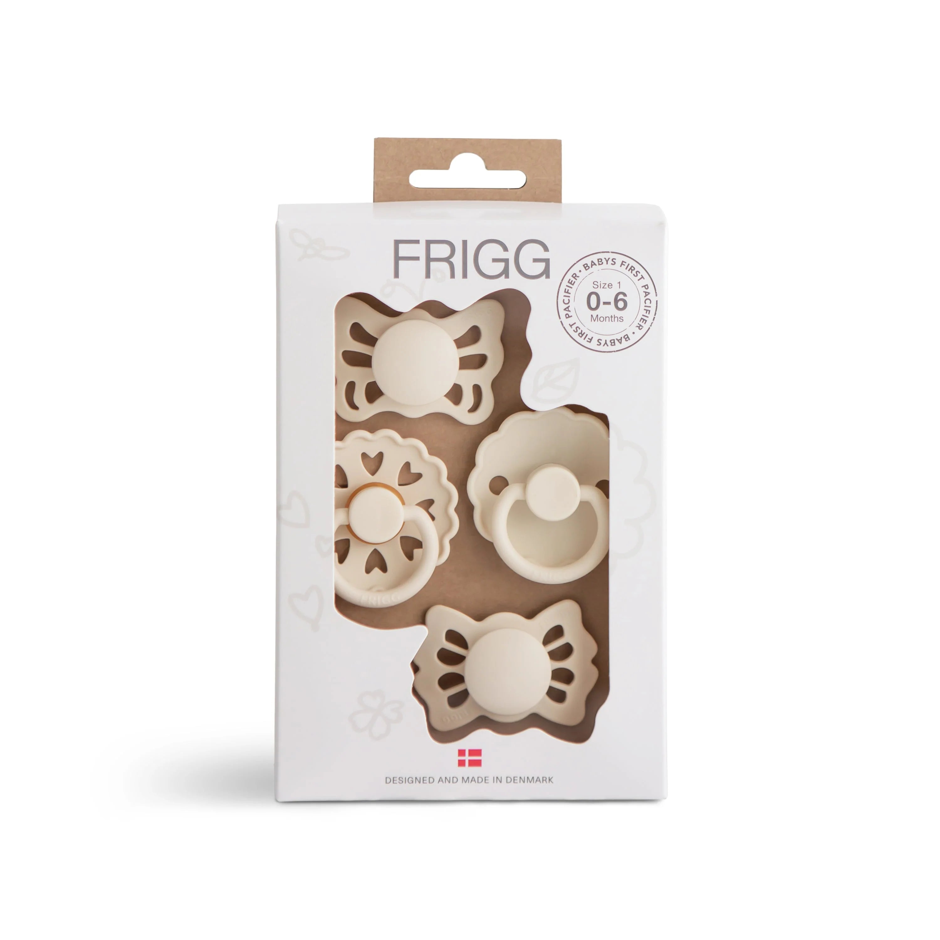 FRIGG Baby's First Pacifier Floral Heart