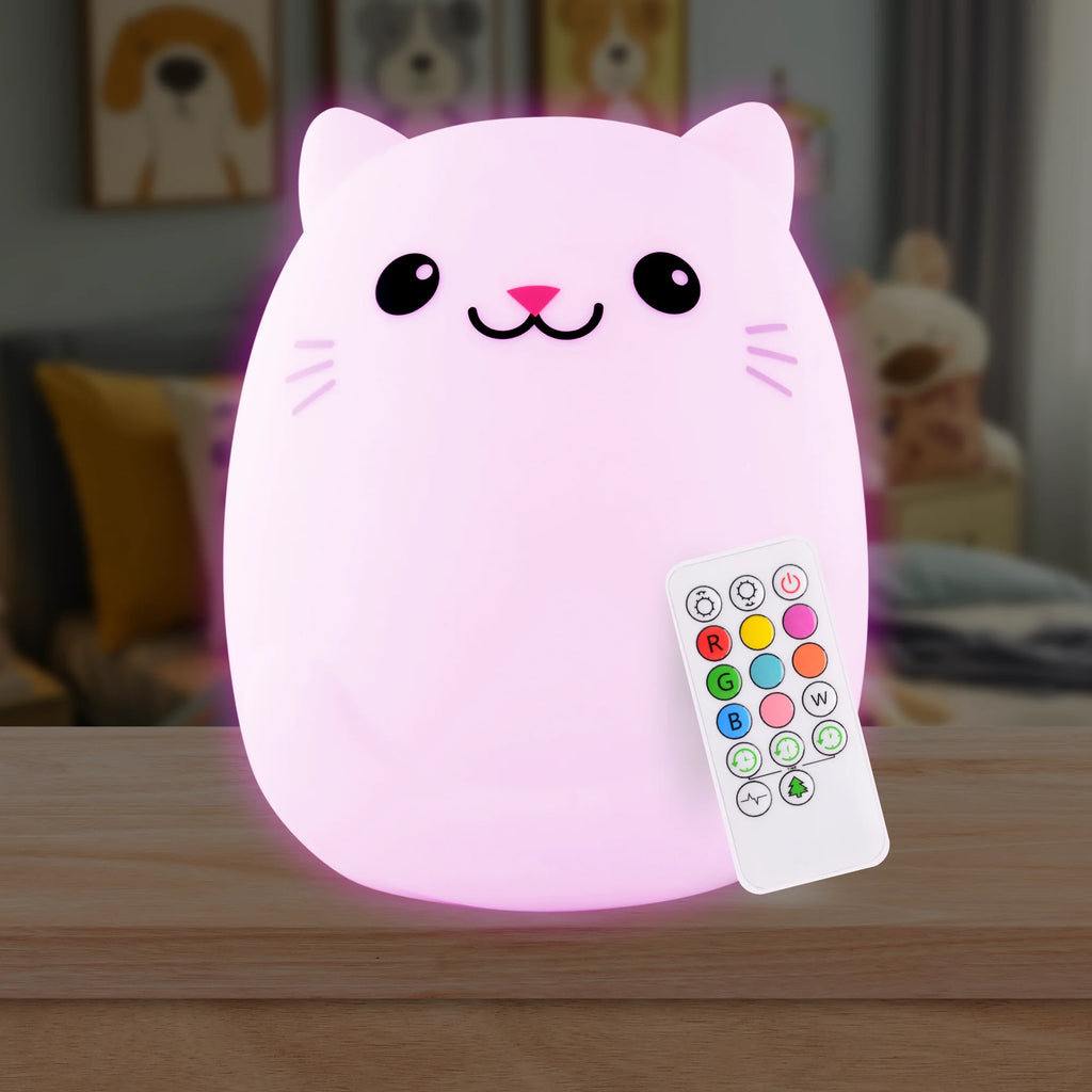 LumiPets® Clive the Cat- Children's Touch Night Light
