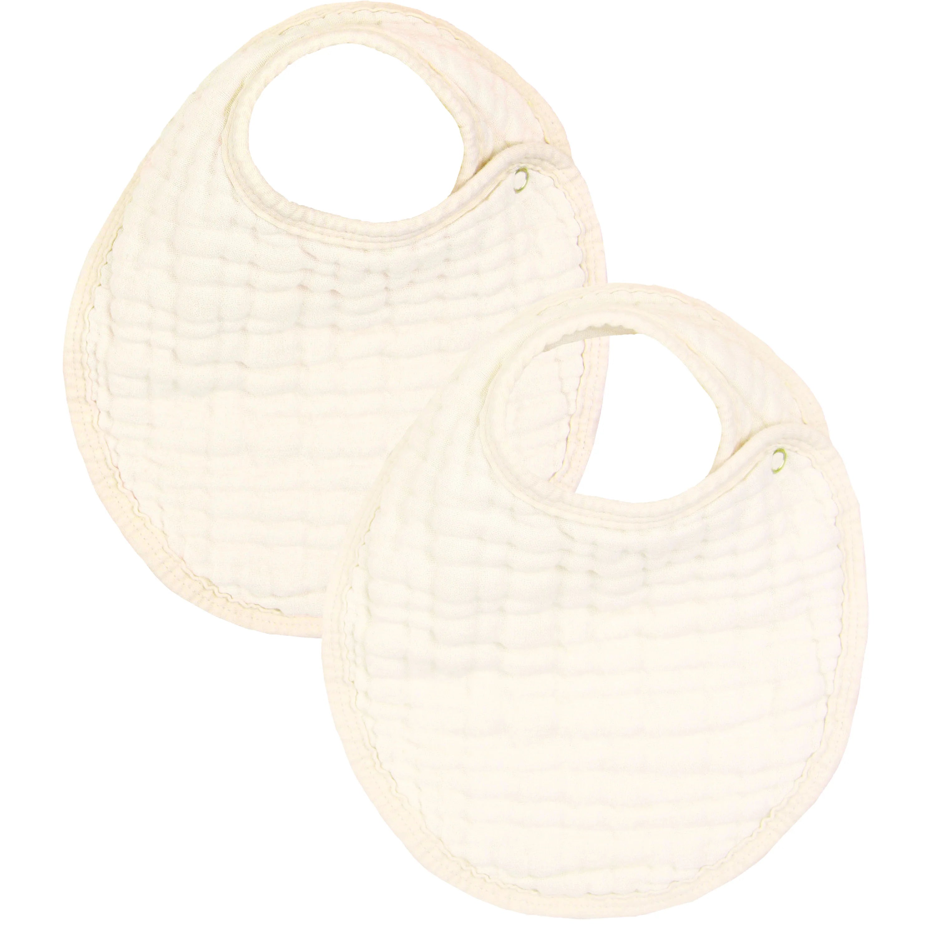 Cloud Muslin Bib 2 Pack- Cream