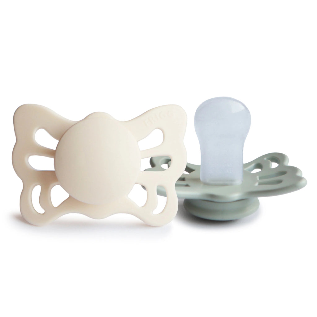 FRIGG Butterfly Anatomical Silicone Pacifier 2-Pack