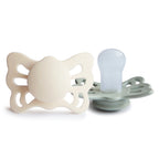 FRIGG Butterfly Anatomical Silicone Pacifier 2-Pack