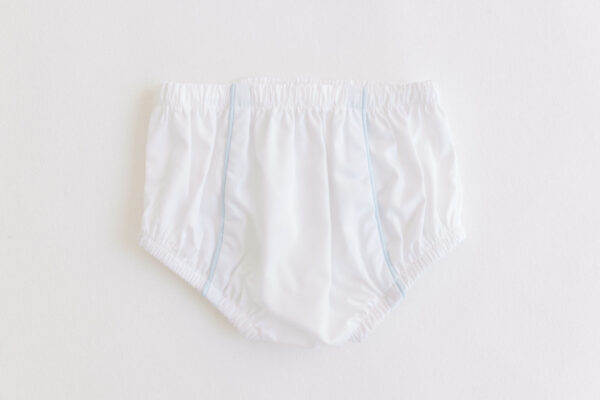 Diaper Cover- Blue Trim
