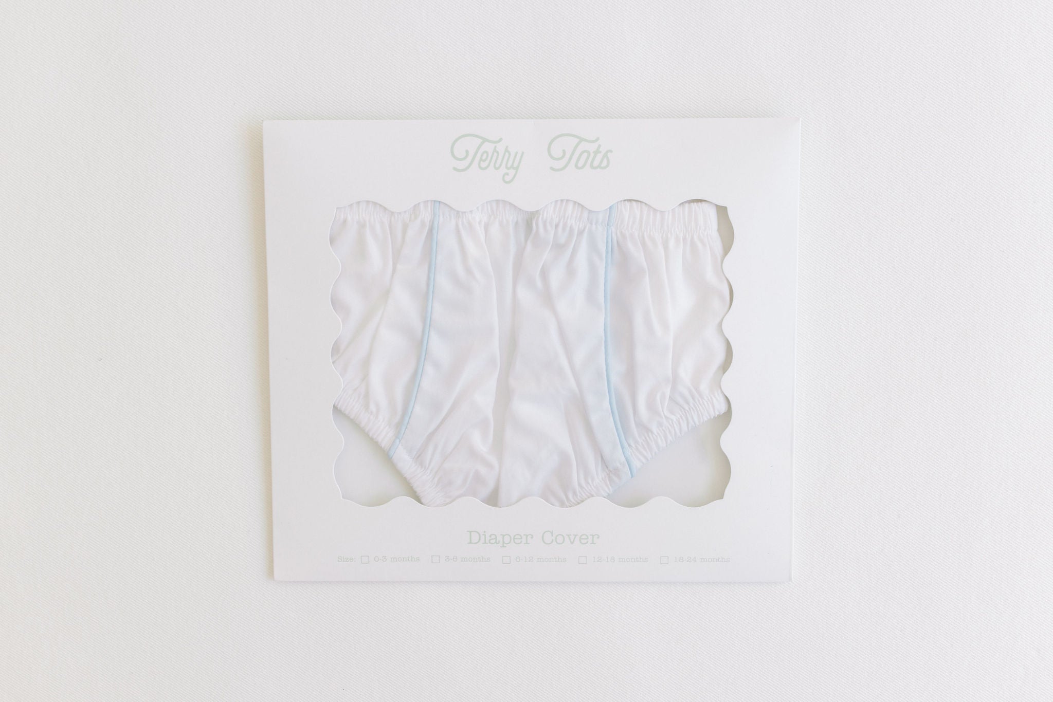 Diaper Cover- Blue Trim