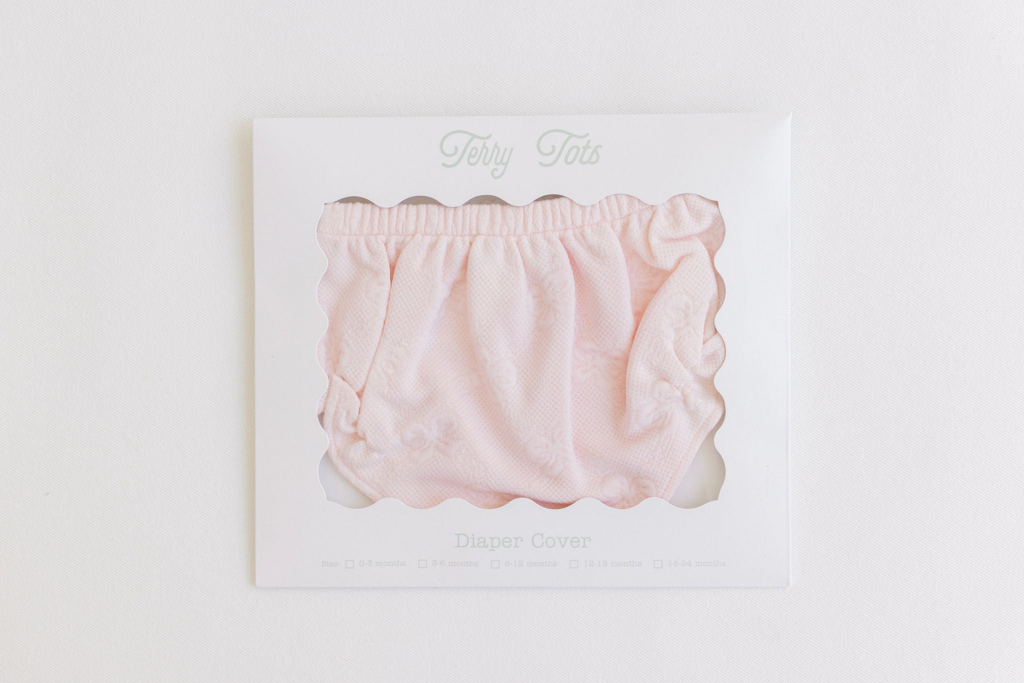 Diaper Cover- Pink Jacquard Bows