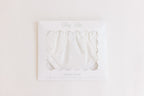 Diaper Cover- White Jacquard Bows
