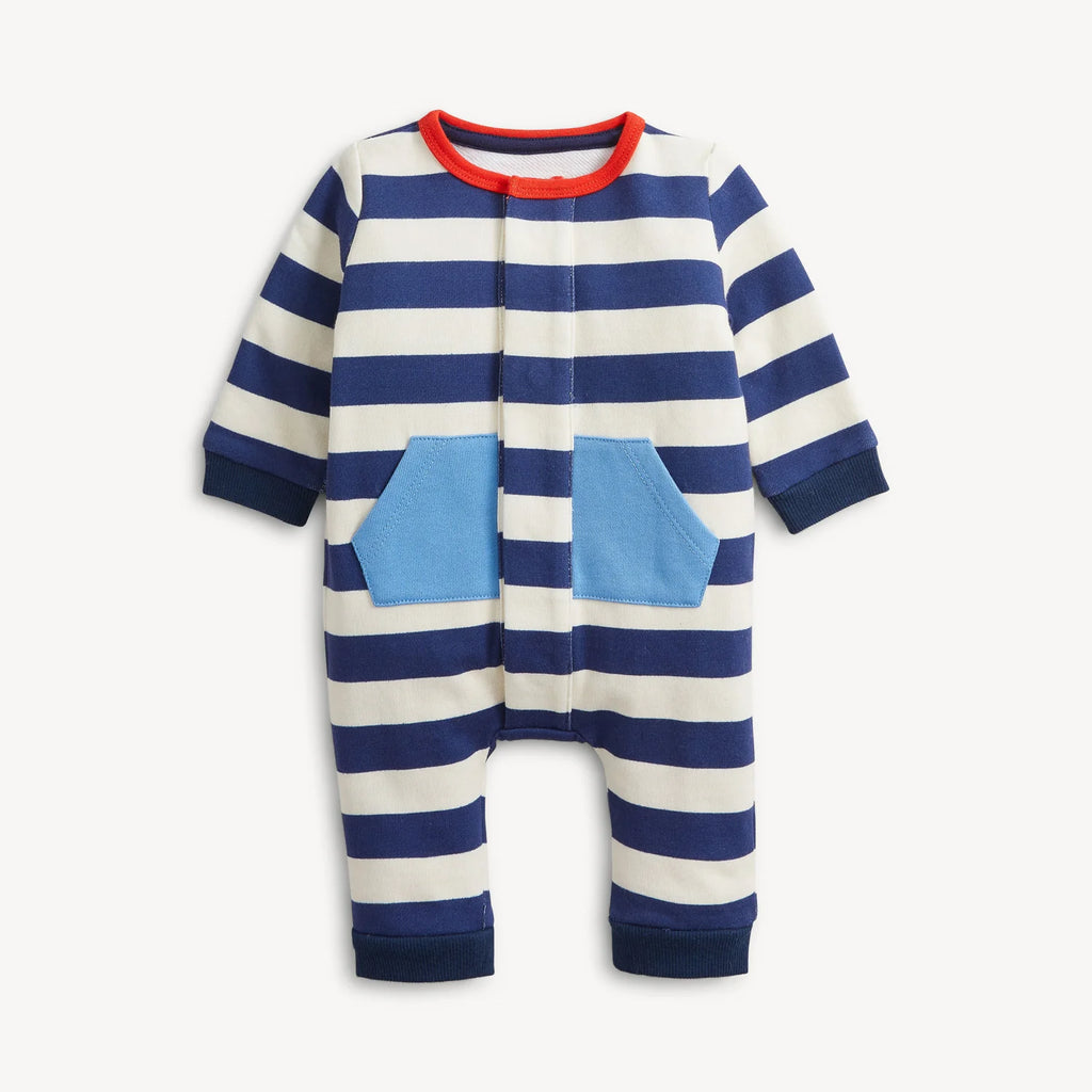 Navy Stripe French Terry