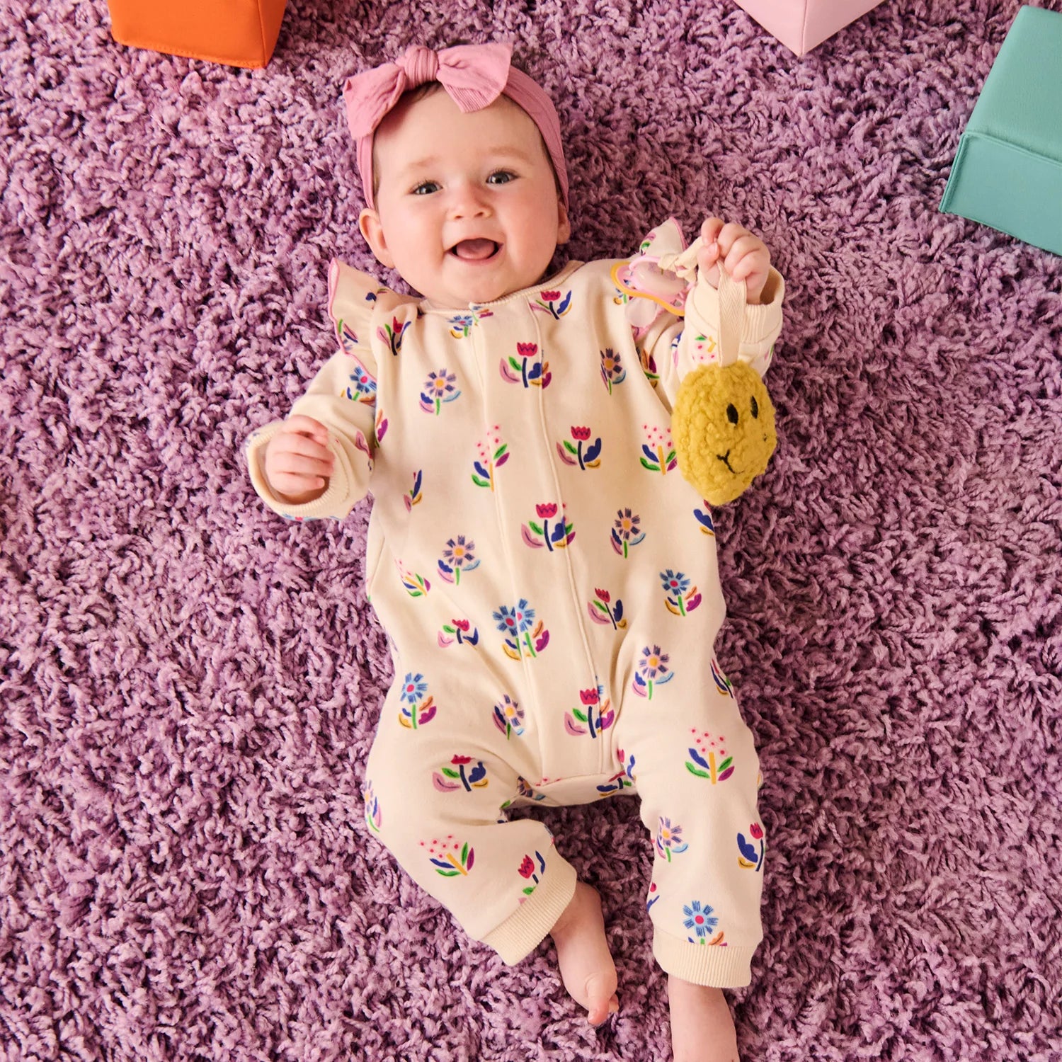 Floral Ivory French Terry Baby