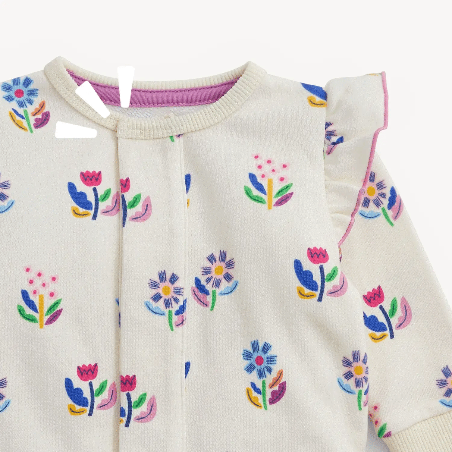 Floral Ivory French Terry Baby