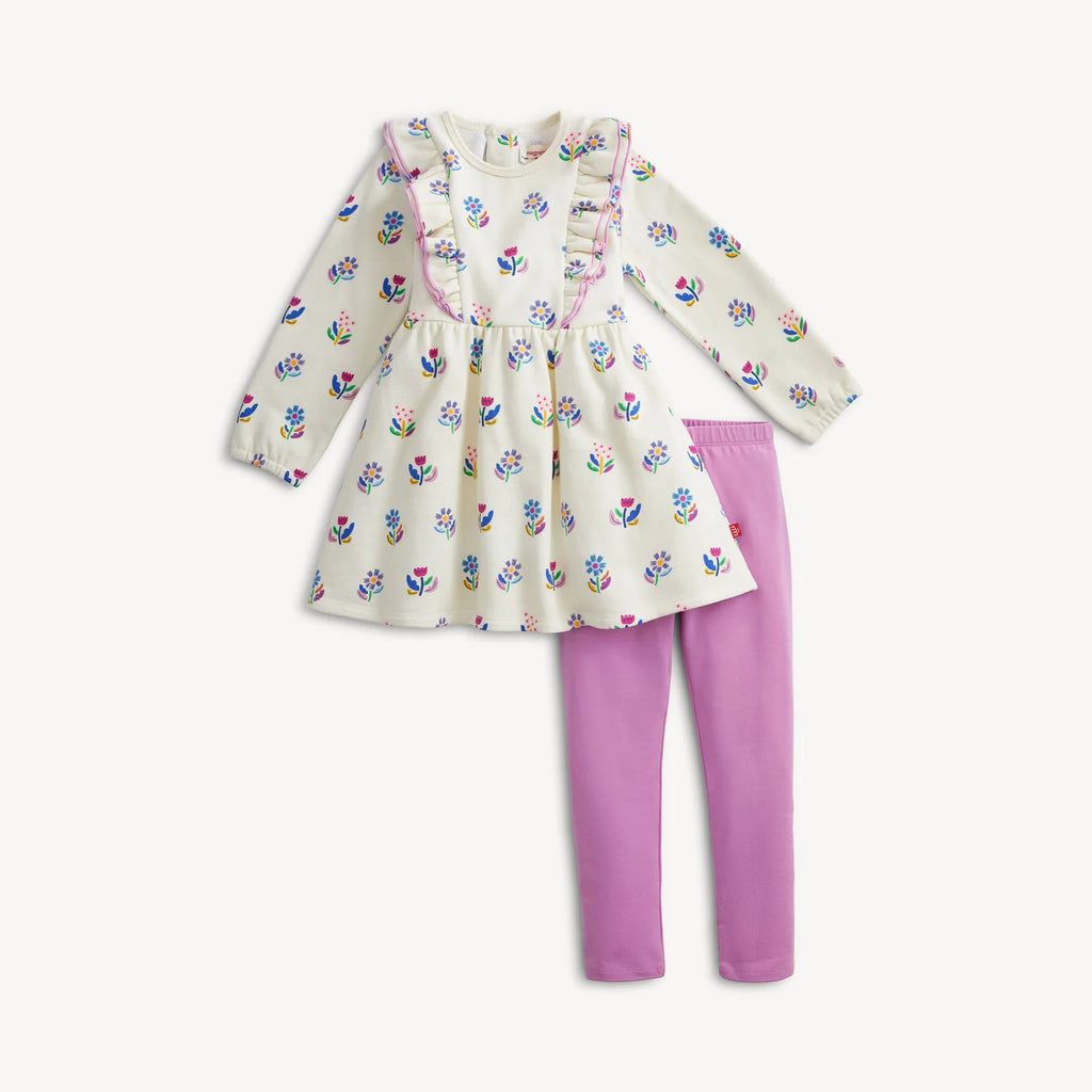 Floral Ivory Girls 2-Piece Set