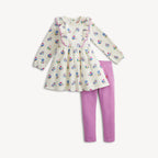 Floral Ivory Girls 2-Piece Set