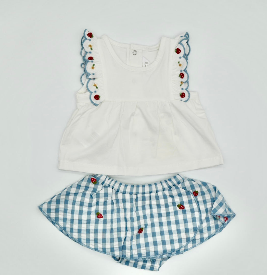 Strawberry Skirt and Top Set