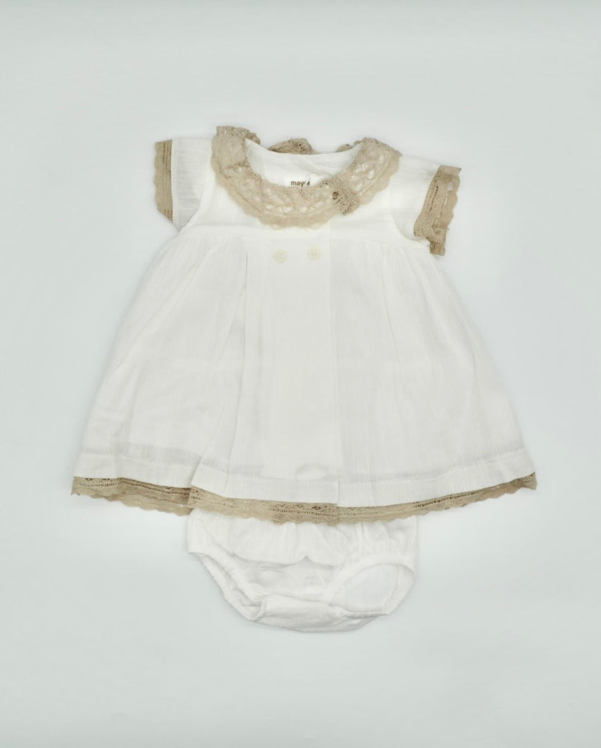 Cream and Neutral Dress and Bloomers
