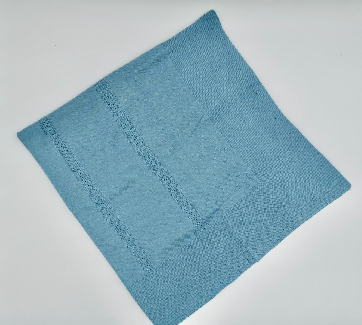 Knit Blanket- Blue