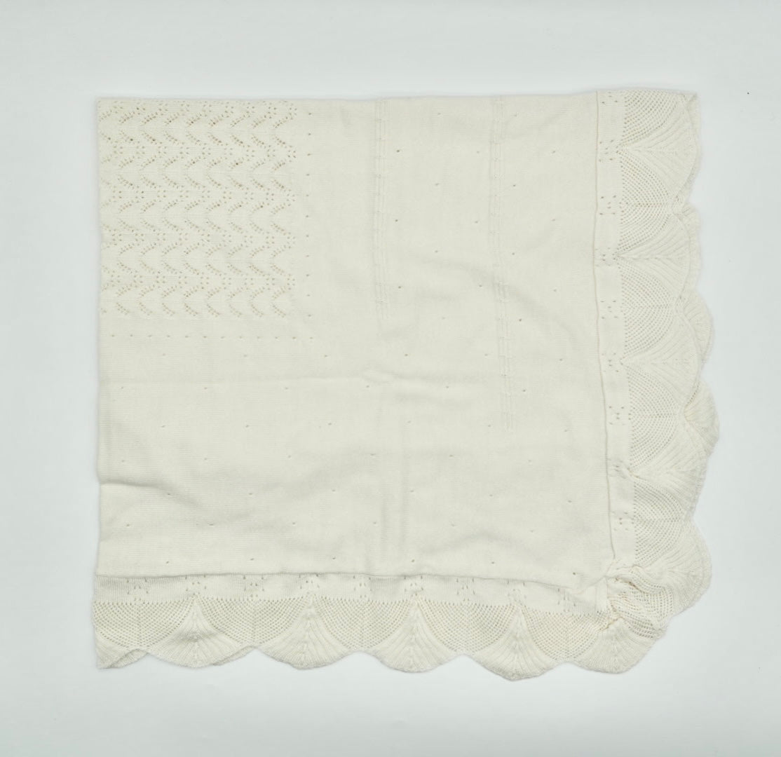 Knit Blanket- Cream
