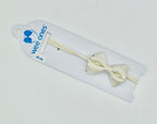 Wee Grosgrain Bow on Matching Skinny Nylon Band