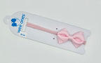 Wee Grosgrain Bow on Matching Skinny Nylon Band