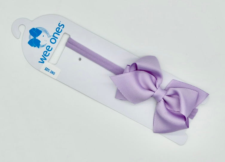 Extra Small Grosgrain Bow on Matching Skinny Nylon Band