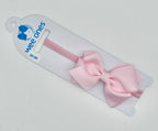 Extra Small Grosgrain Bow on Matching Skinny Nylon Band